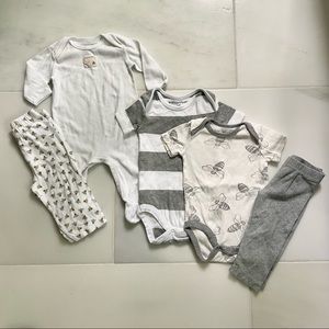 Burt's Bees Baby 0-3 Month Clothing Bundle